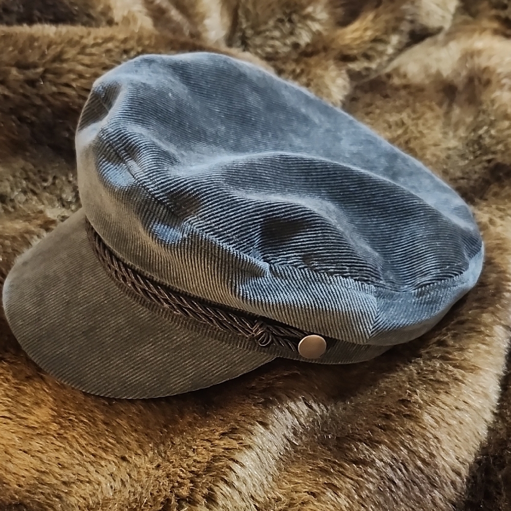 David and Young Dark Green Corduroy Cap Large